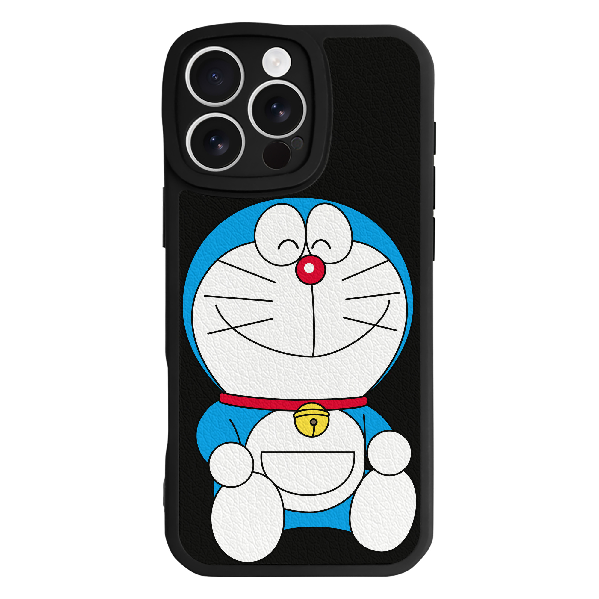 （画像用） ドラえもん Doraemon 【iPhone 16シリーズ対応】シリコンスマホケース（レザー調） 材質：シリコン